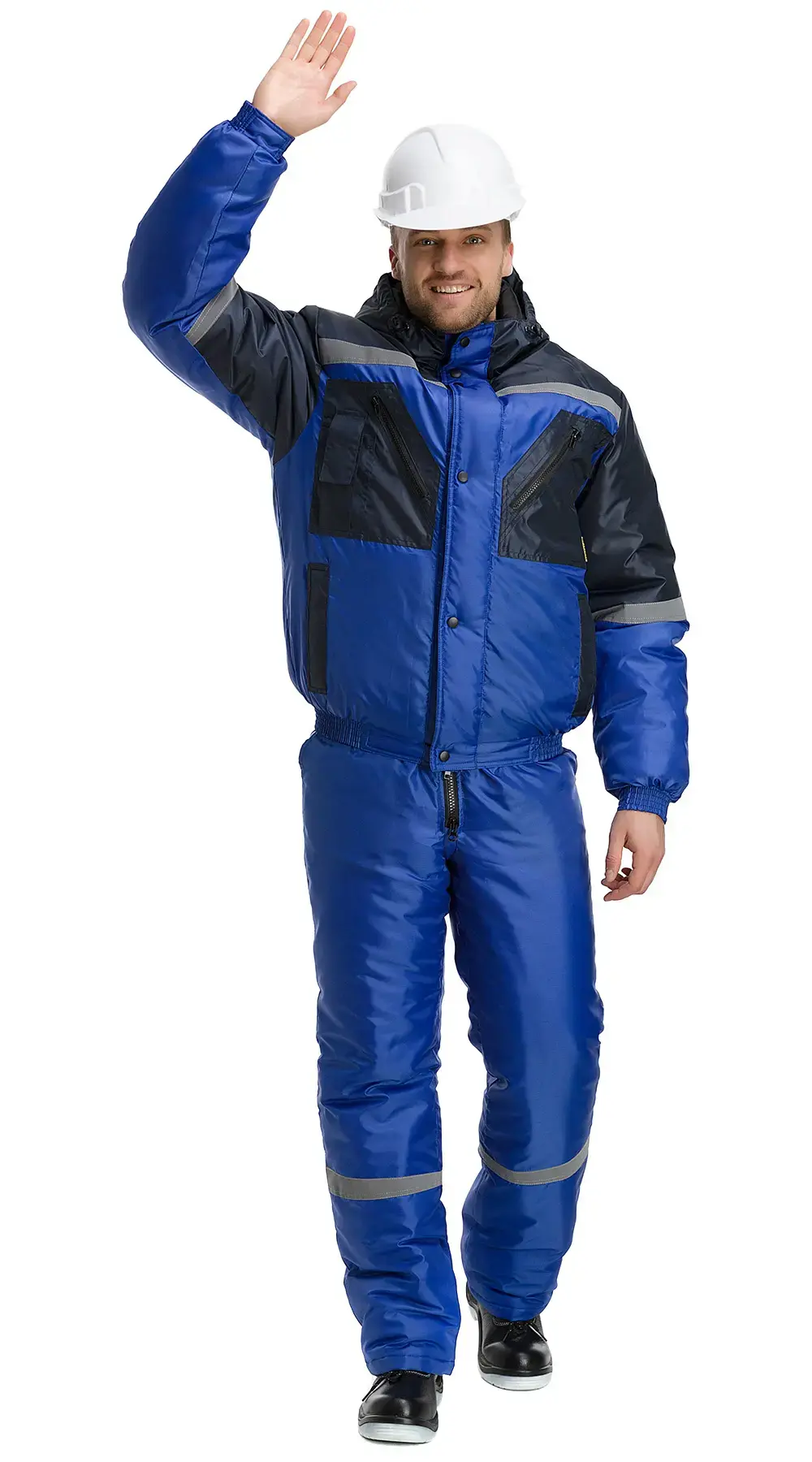 Костюм рабочий мужской утепленный зимний RONTA KS634 васильковый, темно-синий