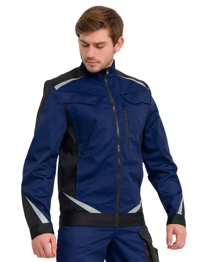 Куртка рабочая мужская летняя RONTA KR209 темно-синий, черный