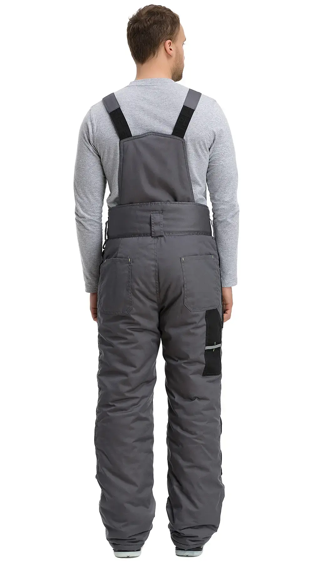 Костюм рабочий мужской утепленный зимний RONTA KS920 темно-серый, черный, лаймовый