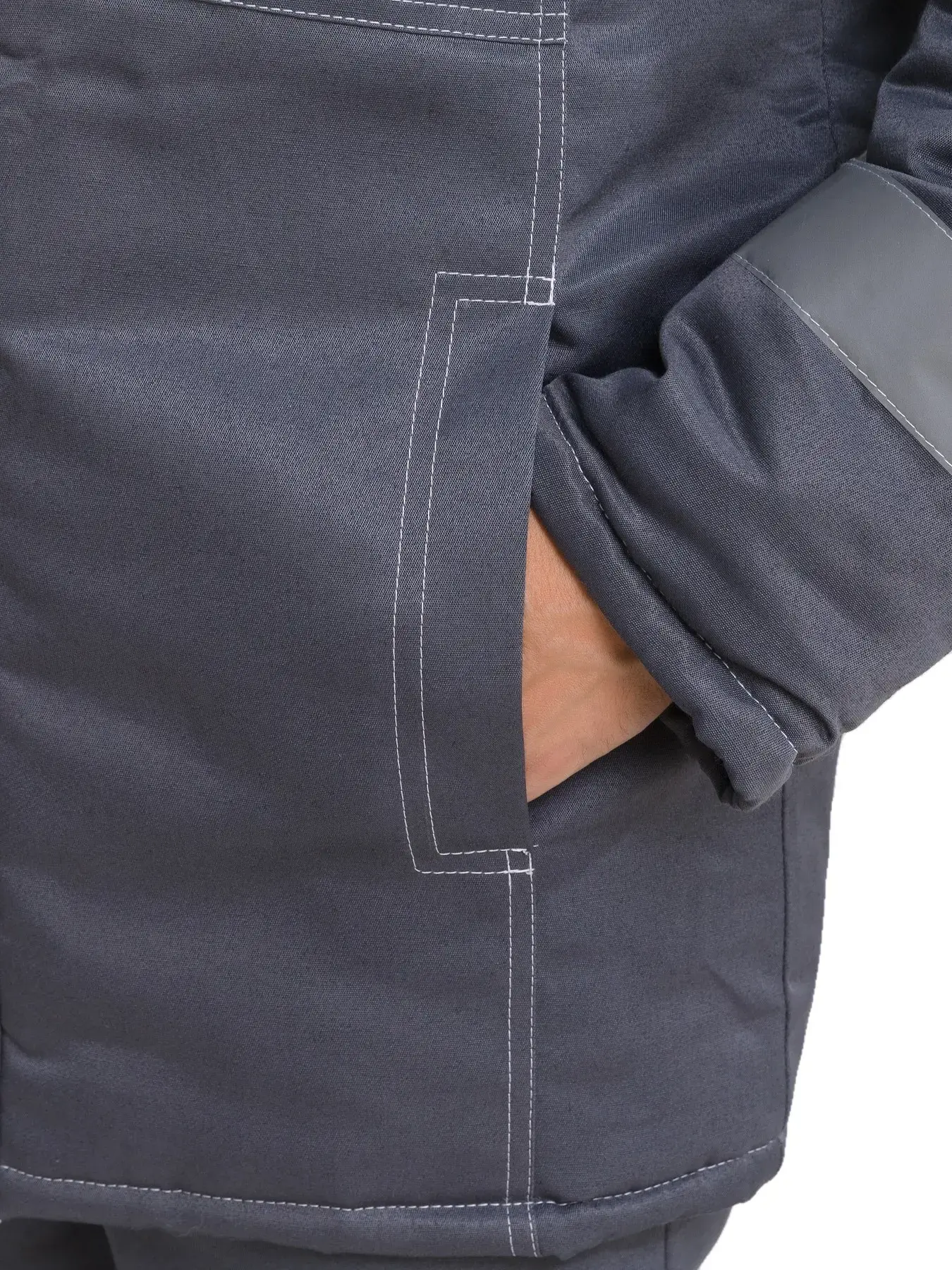 Костюм рабочий мужской утепленный зимний RONTA KSFAVORIT темно-серый, светло-серый