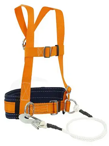 Удерживающая система с наплечными лямками и стропом из каната 2 м УС 2 ВД 2 м
