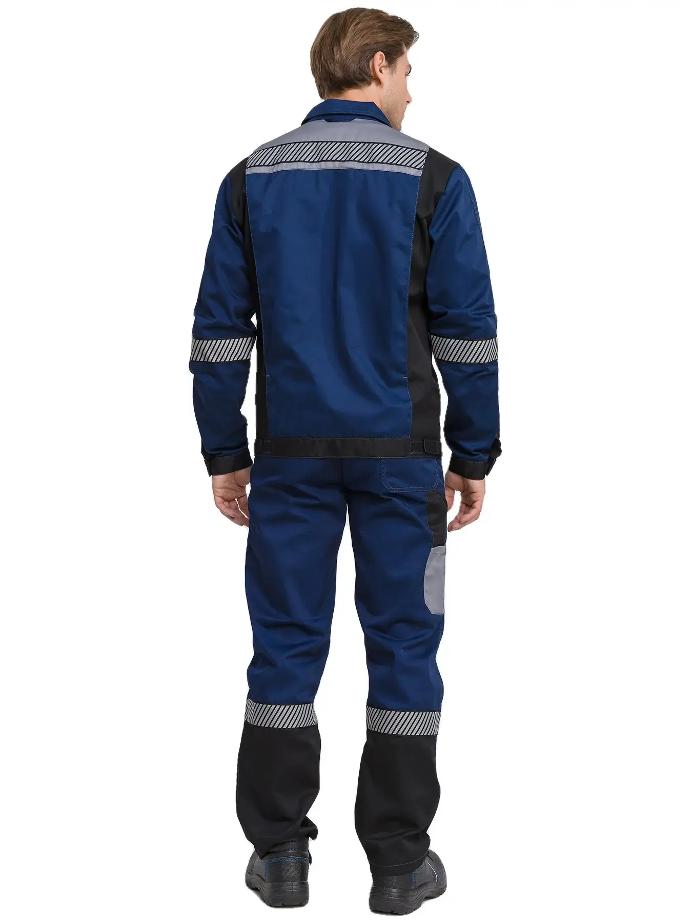 Костюм рабочий мужской летний RONTA KS261 с брюками темно-синий, серый, черный