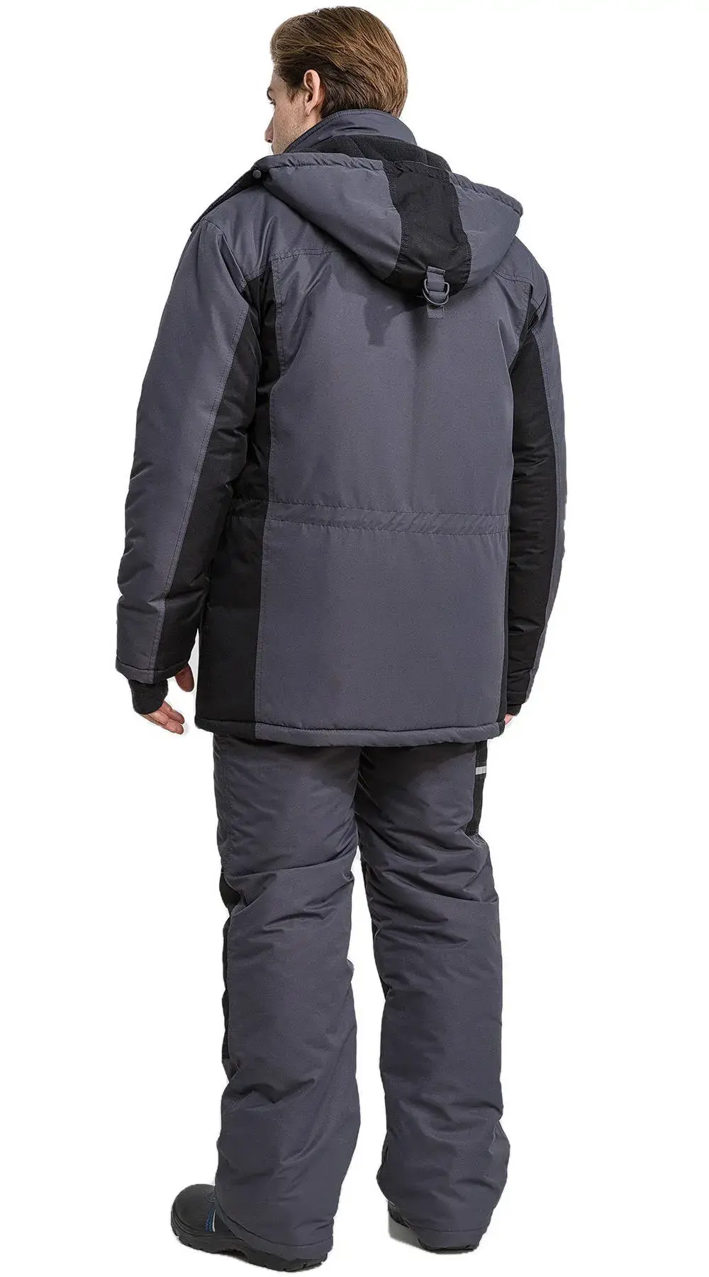 Костюм рабочий мужской утепленный зимний RONTA KS930 MEMBRANE темно-серый, черный, лаймовый