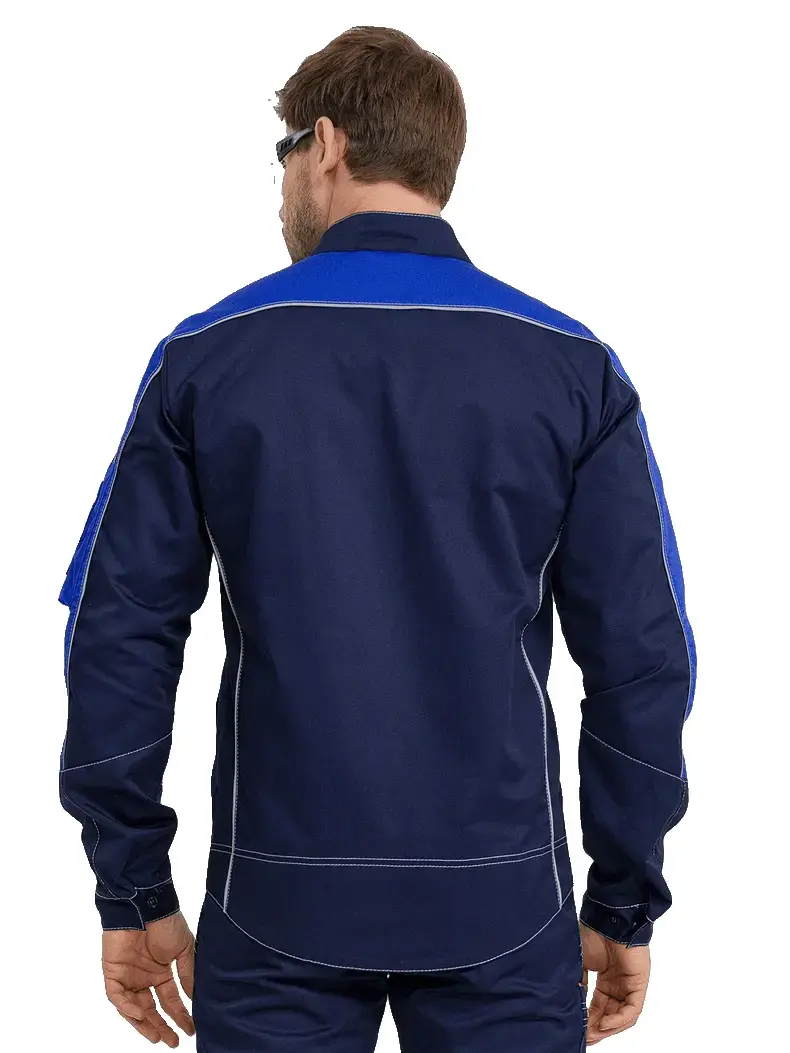 Куртка рабочая мужская летняя RONTA KR208 темно-синий лазурный