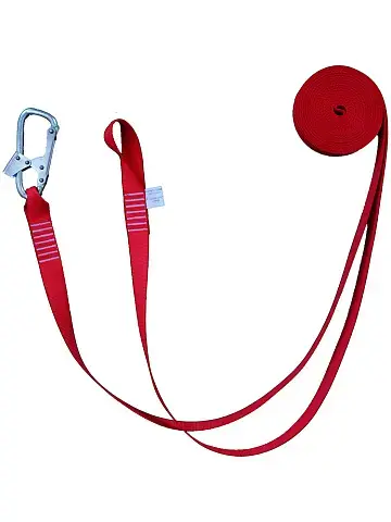 Строп из ленты 12 метров с монтажным карабином и крепежной петлей