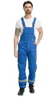 Полукомбинезон рабочий мужской летний RONTA PL504 васильковый Полукомбинезон рабочий мужской летний RONTA PL504 васильковый