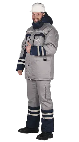 Костюм для ИТР "СПЕЦСТРОЙ" куртка/полукомбинезон, с вышивкой