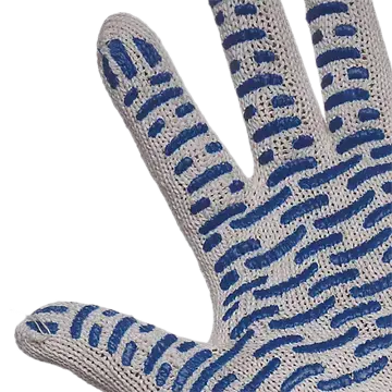 Перчатки трикотажные 5-ти нитка с ПВХ (волна)