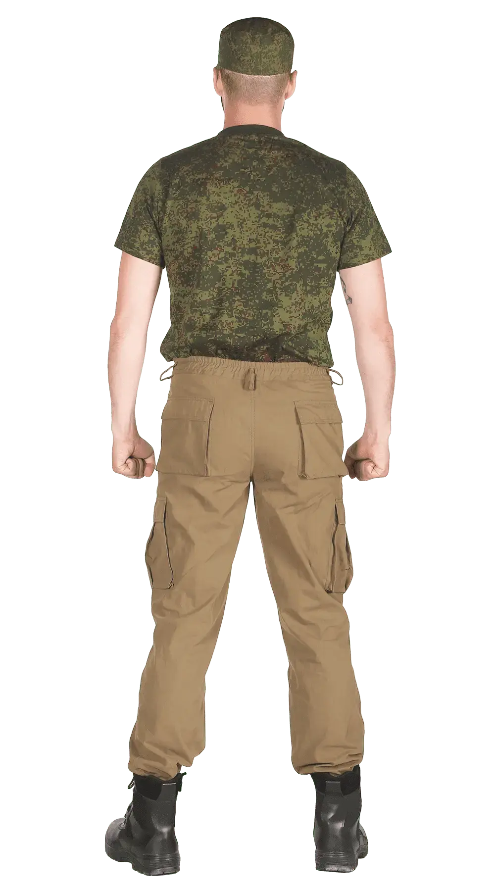 Брюки на резинке (хаки)