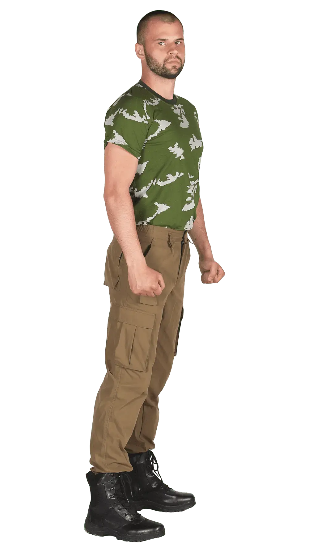 Брюки на резинке (хаки лайт)