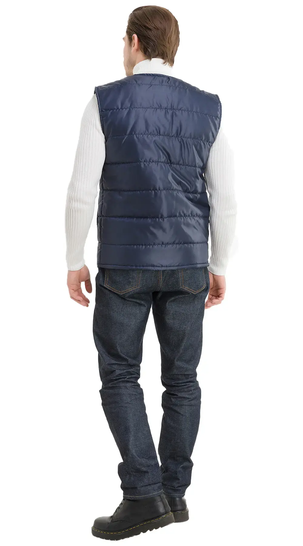 Жилет рабочий мужской утепленный зимний RONTA JT1004 темно-синий