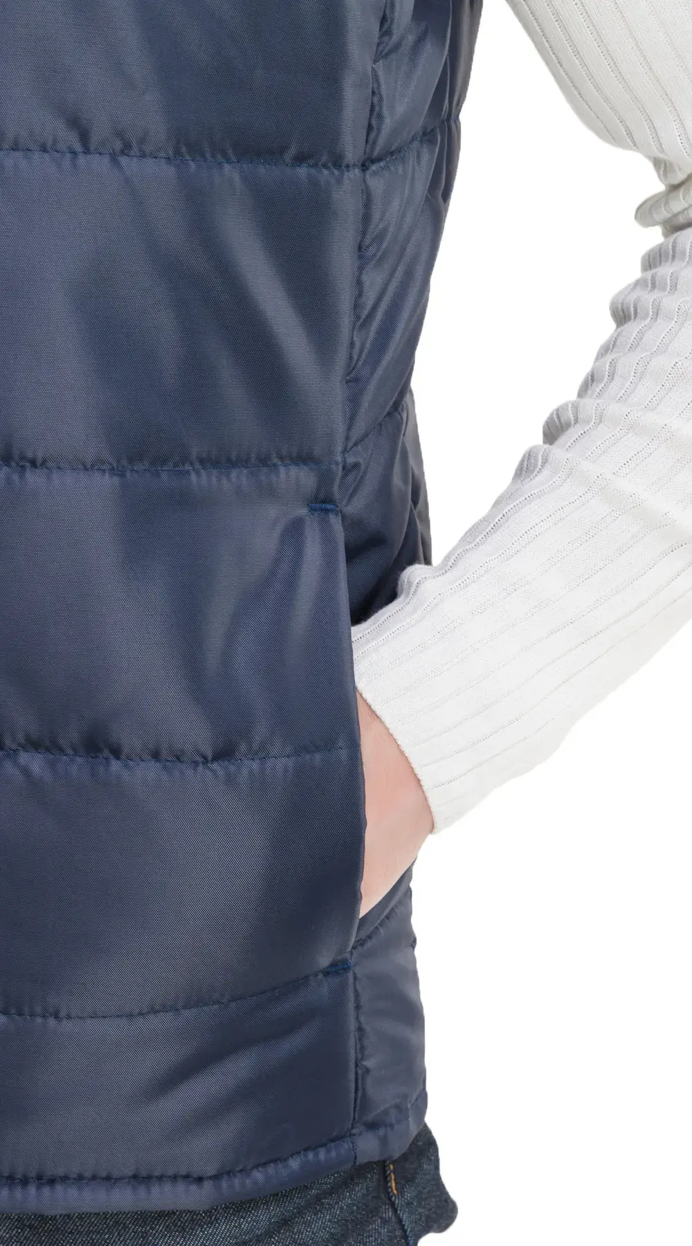 Жилет рабочий мужской утепленный зимний RONTA JT1004 темно-синий