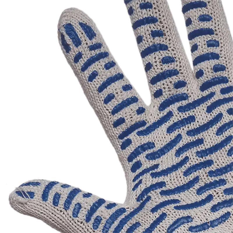 Перчатки трикотажные 5-ти нитка с ПВХ (волна)