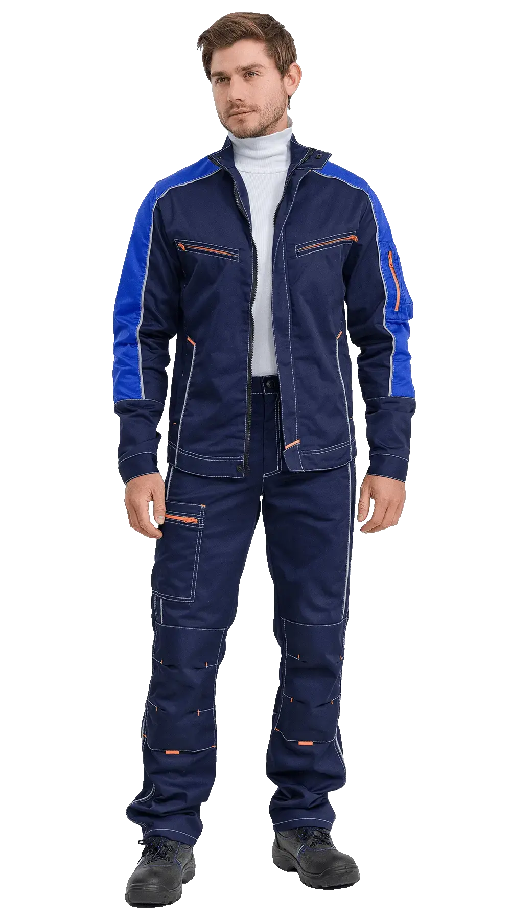 Брюки рабочие мужские летние RONTA BR208 темно-синие