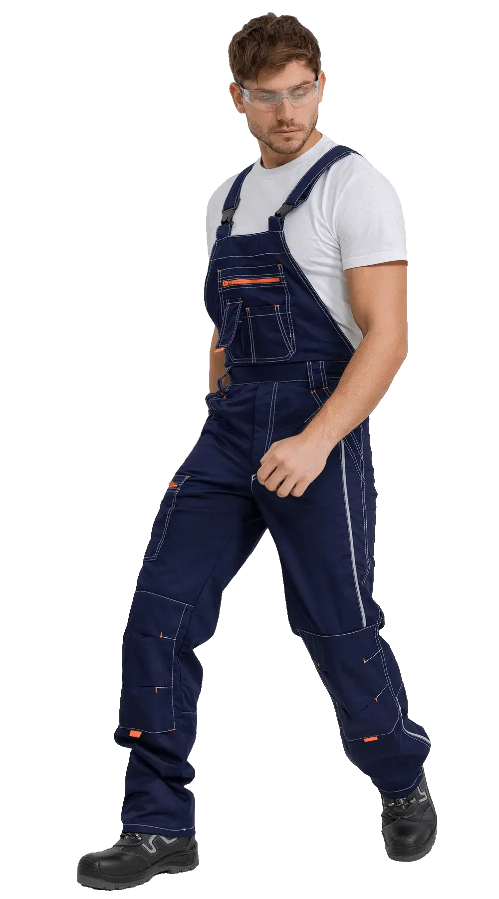 Полукомбинезон рабочий мужской летний RONTA PL208 темно-синий