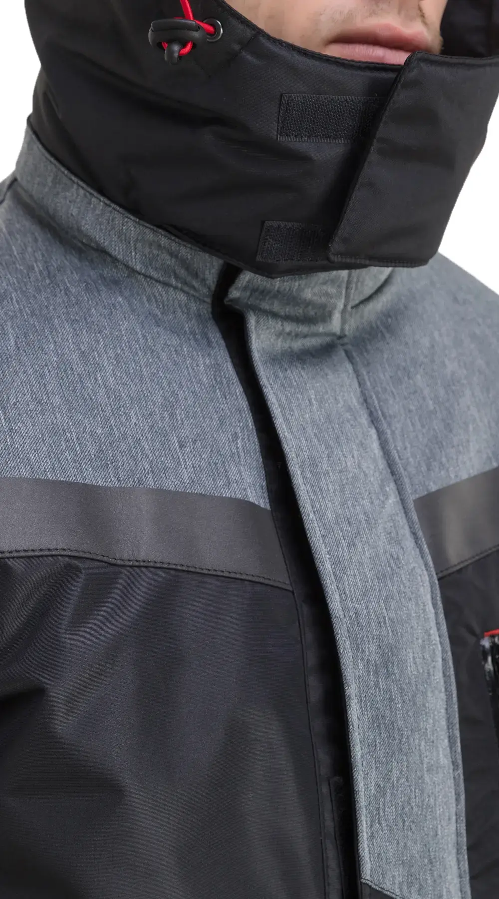 Куртка рабочая мужская зимняя утепленная Восток-Сервис "Траверс" черная, серая