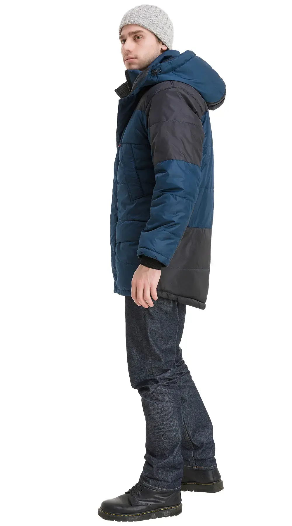 Куртка рабочая мужская зимняя утепленная Эталон "Сити" синяя, черная