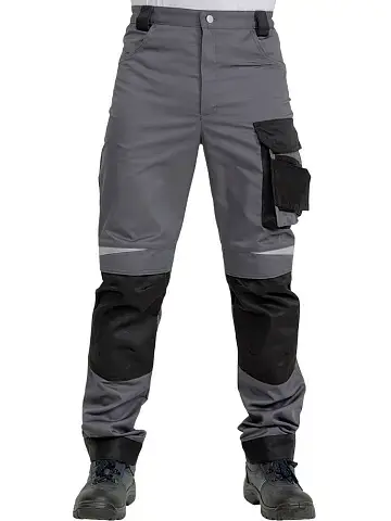 Брюки рабочие мужские летние RONTA BR209 темно-серые, черные