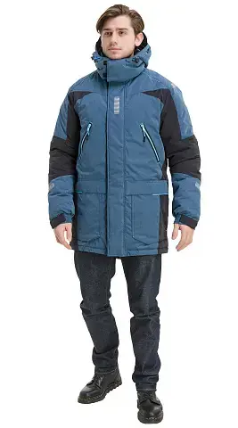 Куртка рабочая мужская зимняя утепленная Восток-Сервис "Джетсет" синяя, черная Куртка рабочая мужская зимняя утепленная Восток-Сервис "Джетсет" синяя, черная