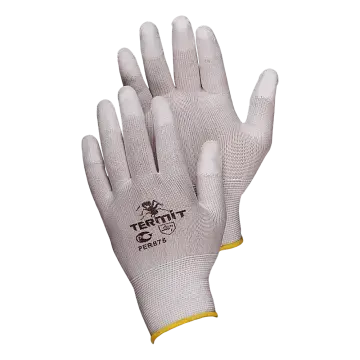 Нейлоновые перчатки с П/У покрытием пальцев