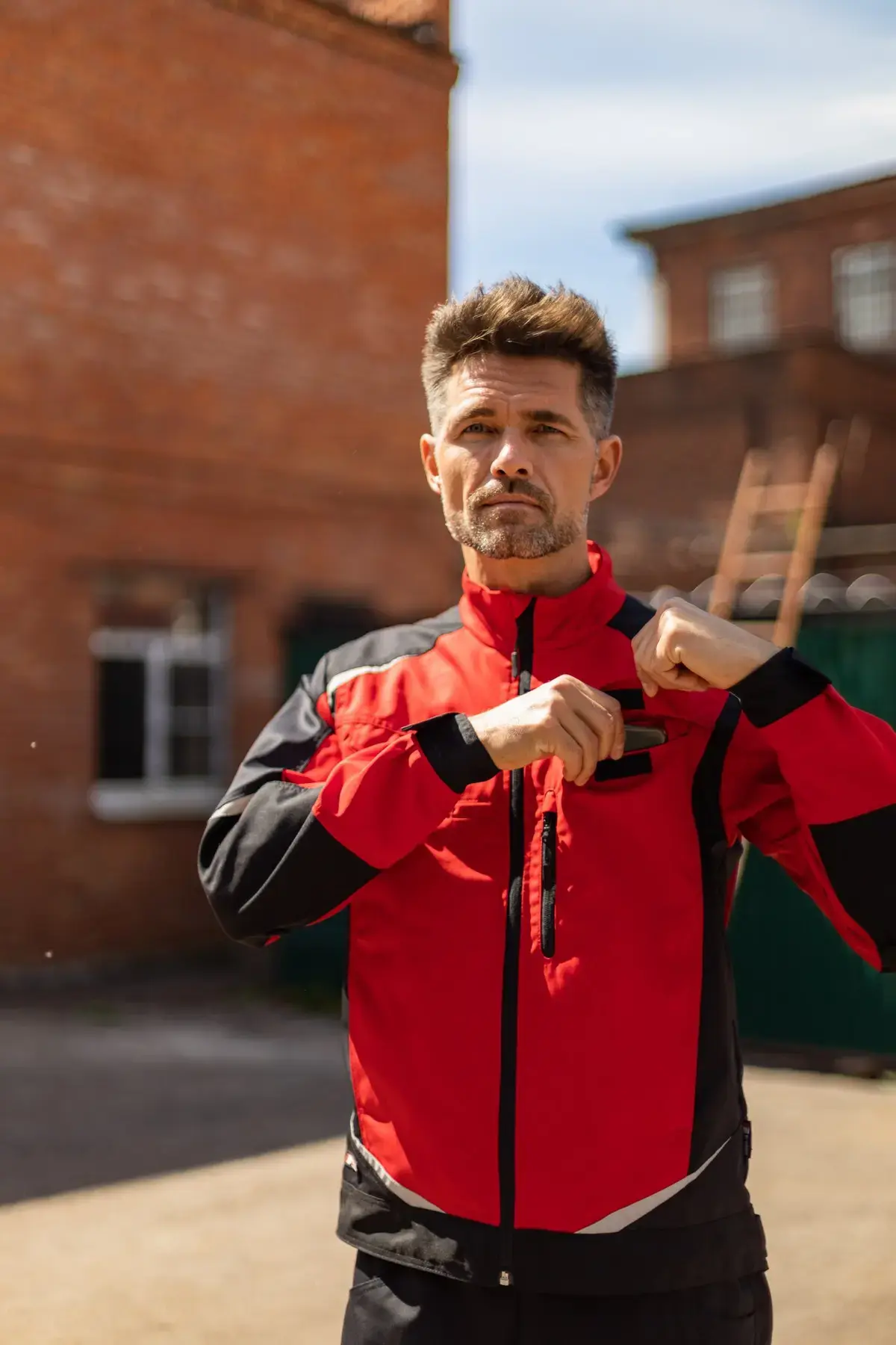 Куртка BRODEKS KS202, красный/черный