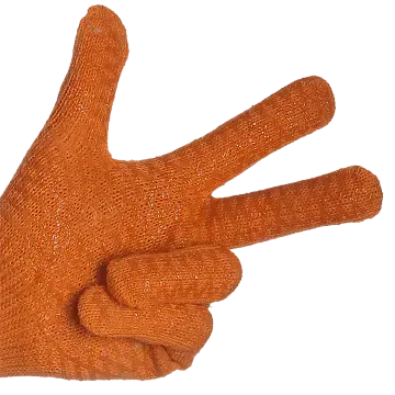 Перчатки "Крисс кросс" с круговым  покрытием