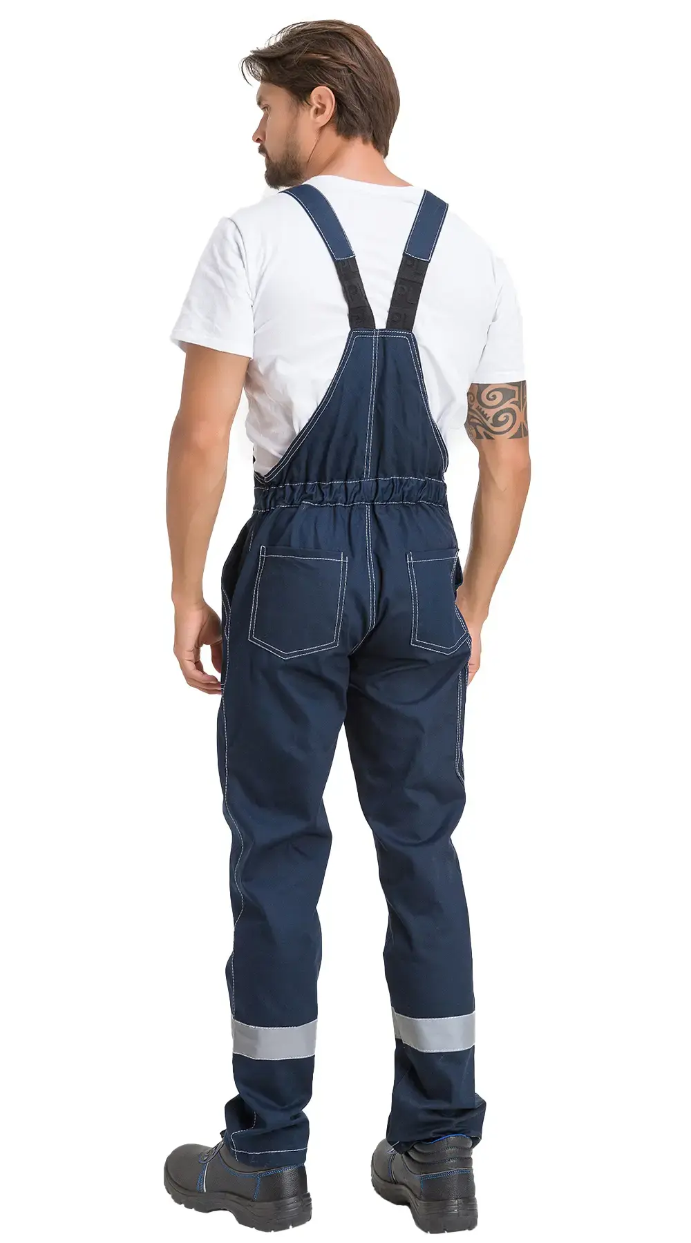 Костюм рабочий мужской летний RONTA KS910 с полукомбинезоном темно-синий