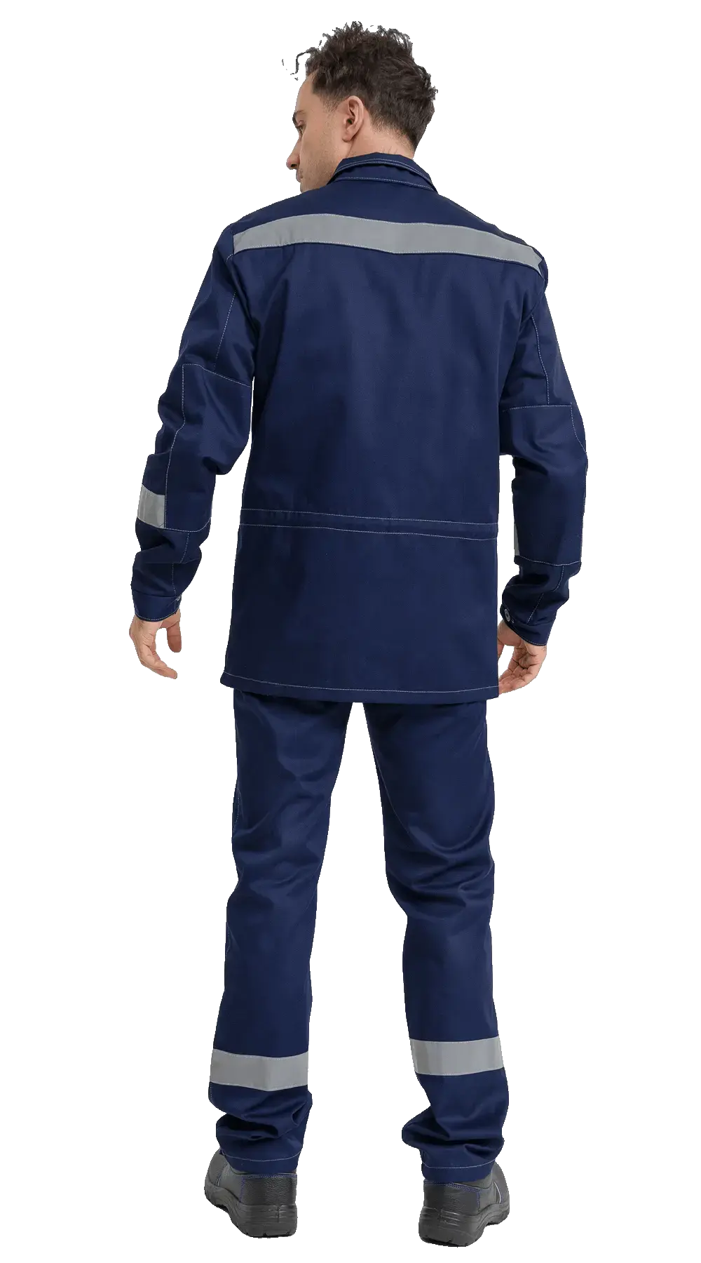 Костюм рабочий мужской летний RONTA KS802 с полукомбинезоном темно-синий