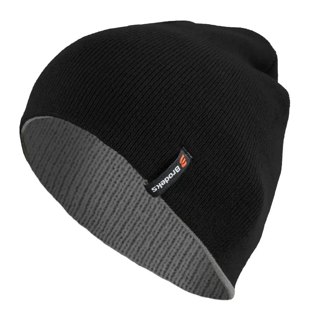 Шапка BRODEKS Bicolor, черный / серый