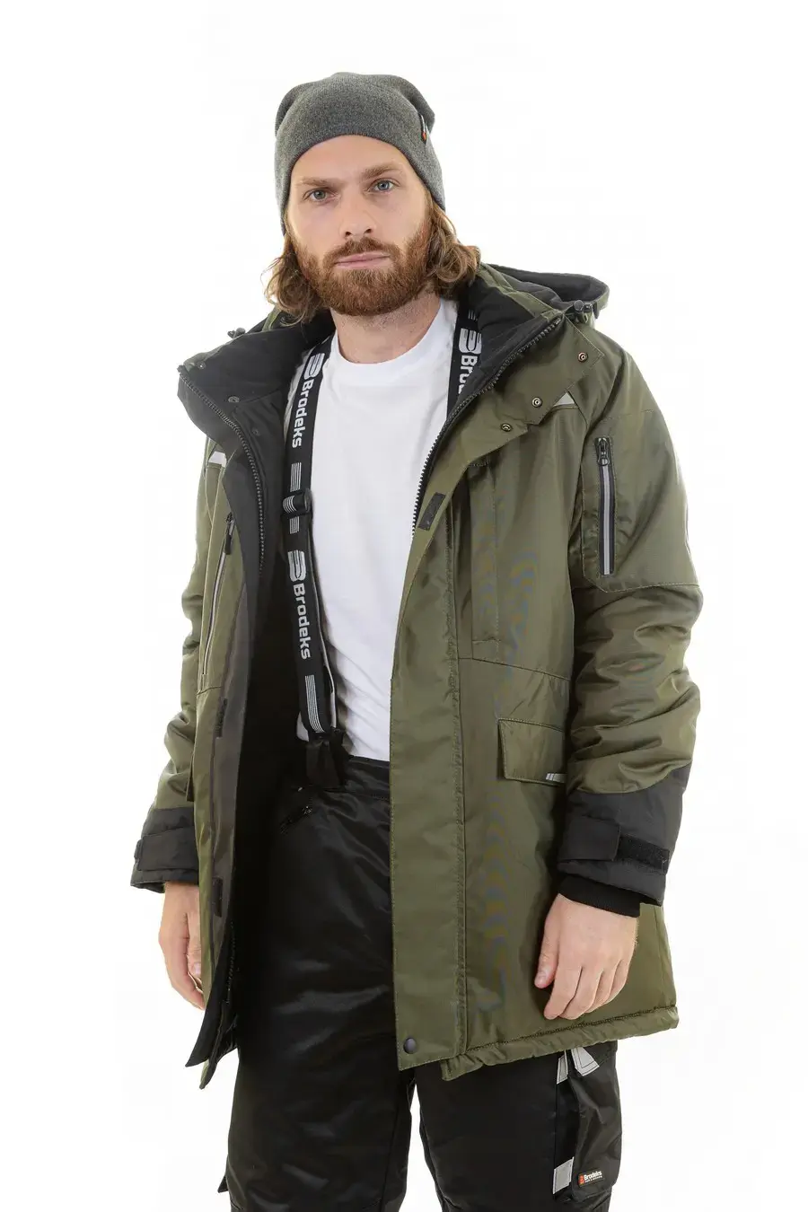 Зимняя куртка-парка BRODEKS KW215, хаки