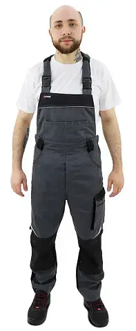 Полукомбинезон BRODEKS KS402, серый/черный Полукомбинезон BRODEKS KS402, серый/черный