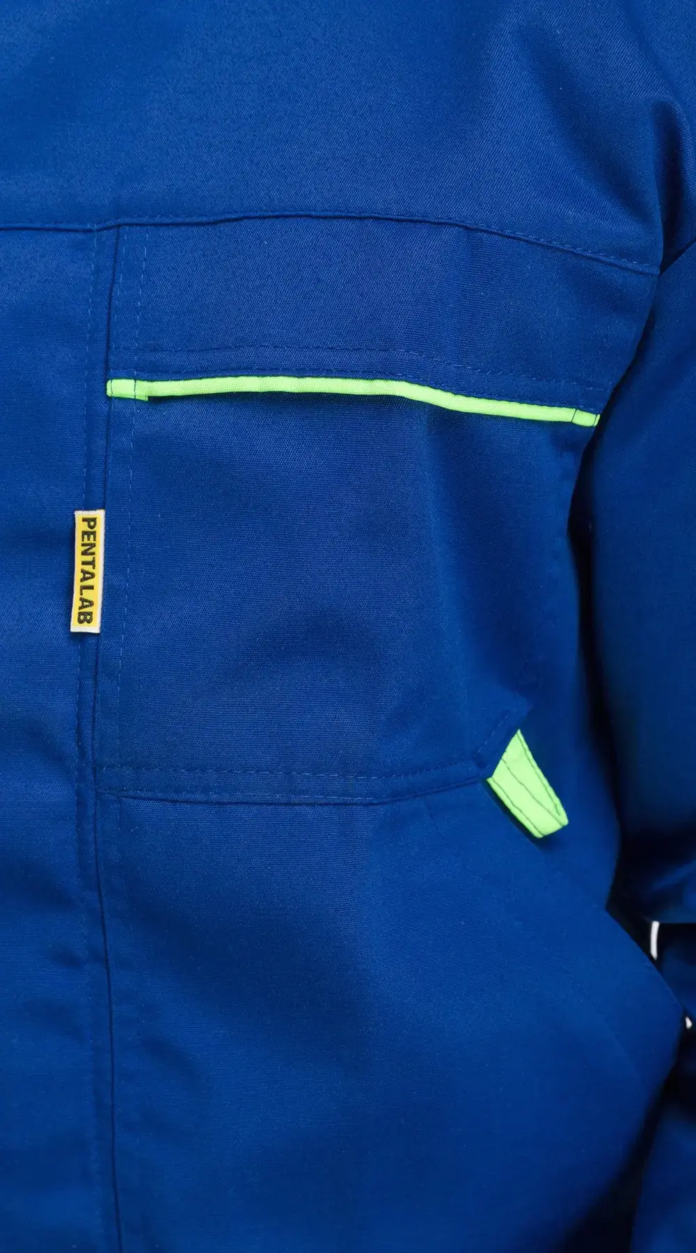 Костюм рабочий мужской летний RONTA KS621 с брюками васильковый, лаймовый