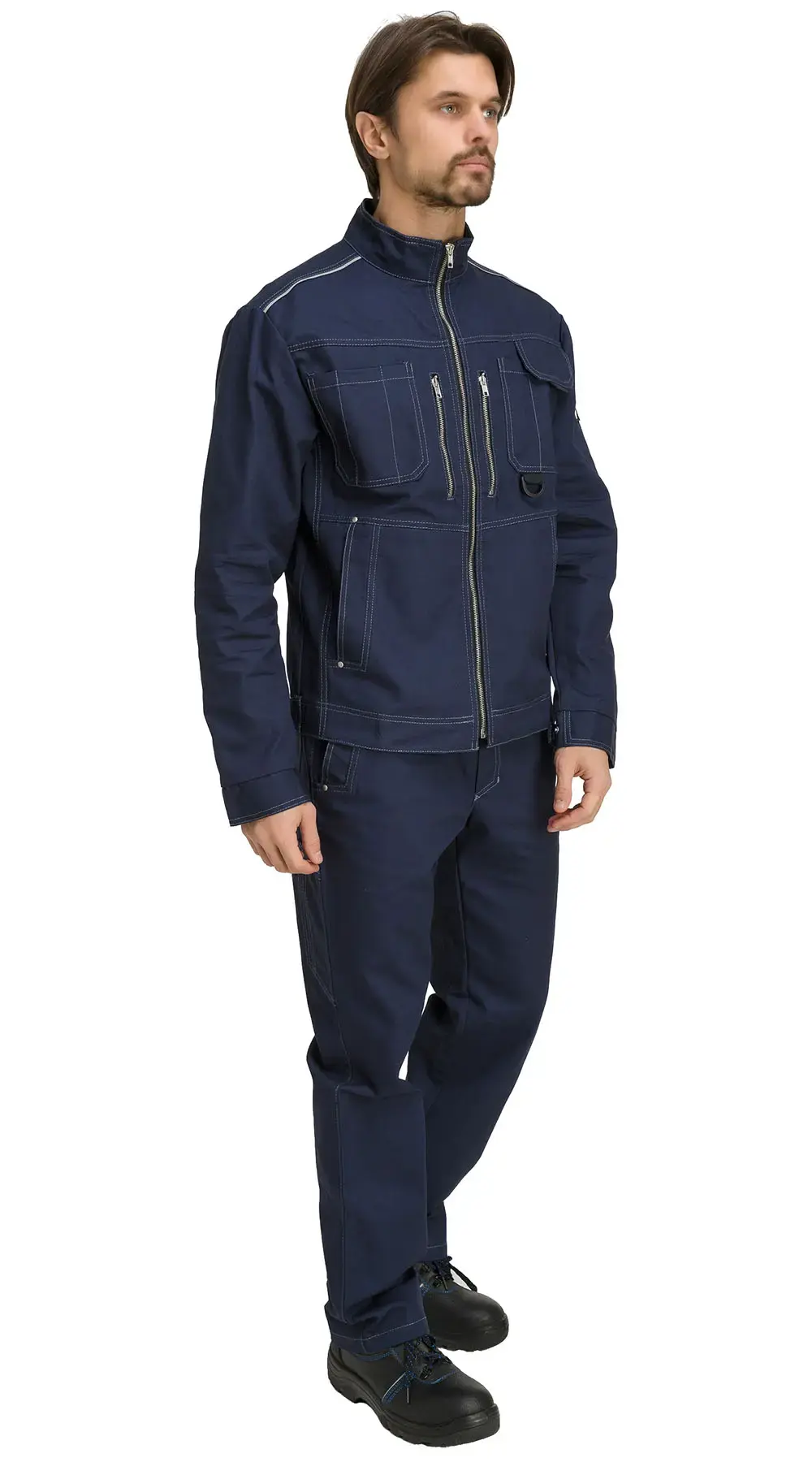 Костюм рабочий мужской летний RONTA KS201 с брюками синий