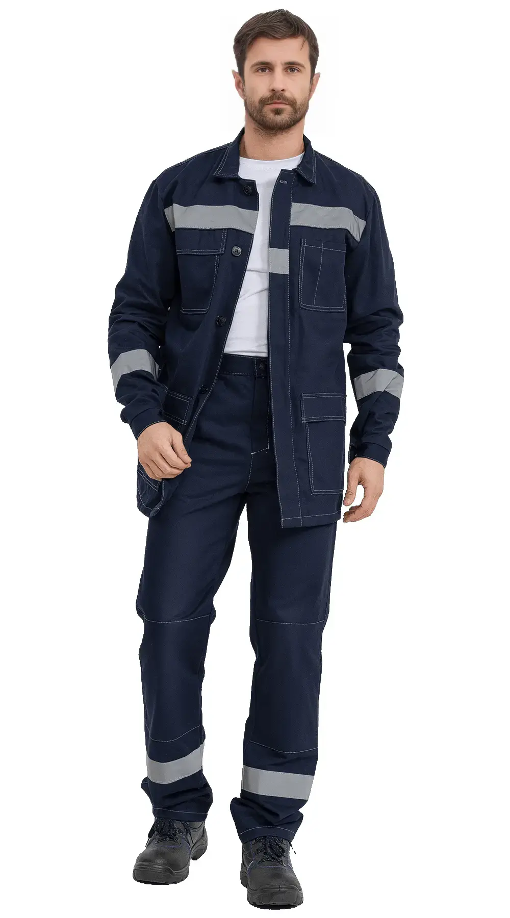 Костюм рабочий мужской летний RONTA KS821 с брюками темно-синий