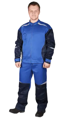 Костюм рабочий мужской летний RONTA KS908 васильковый, темно-синий Костюм рабочий мужской летний RONTA KS908 васильковый, темно-синий