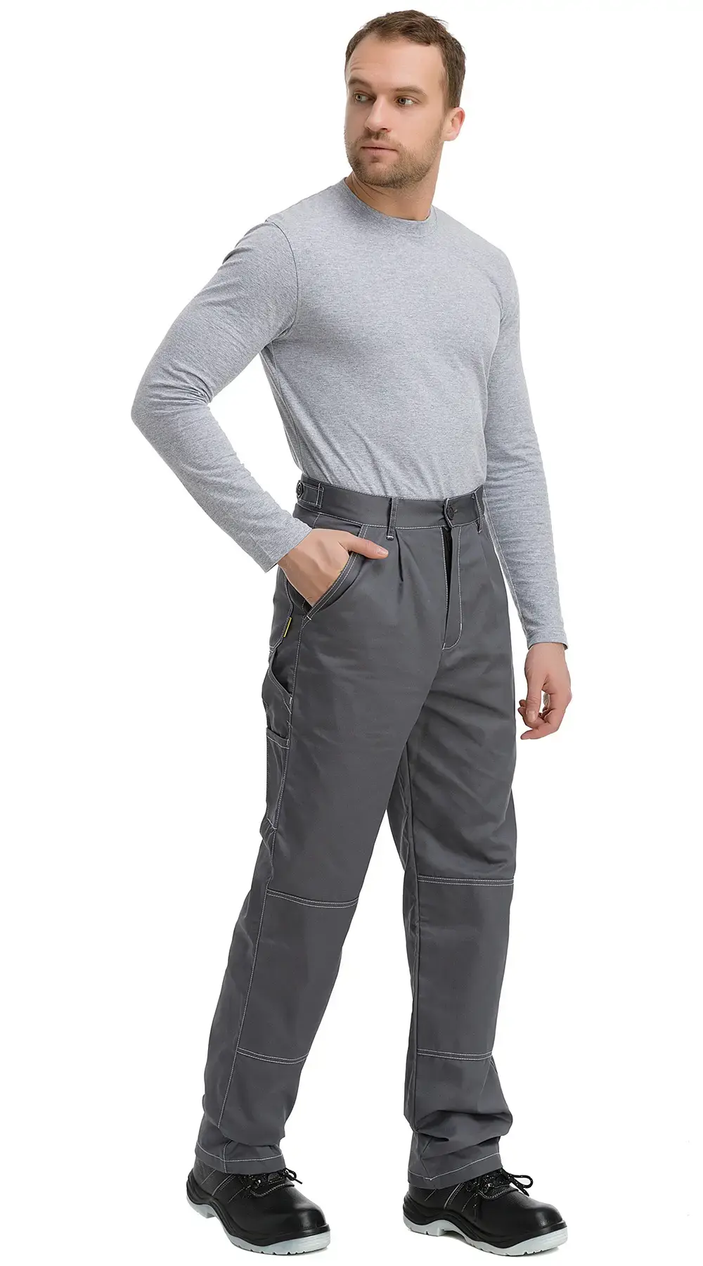 Брюки рабочие мужские летние RONTA BR3095 серые