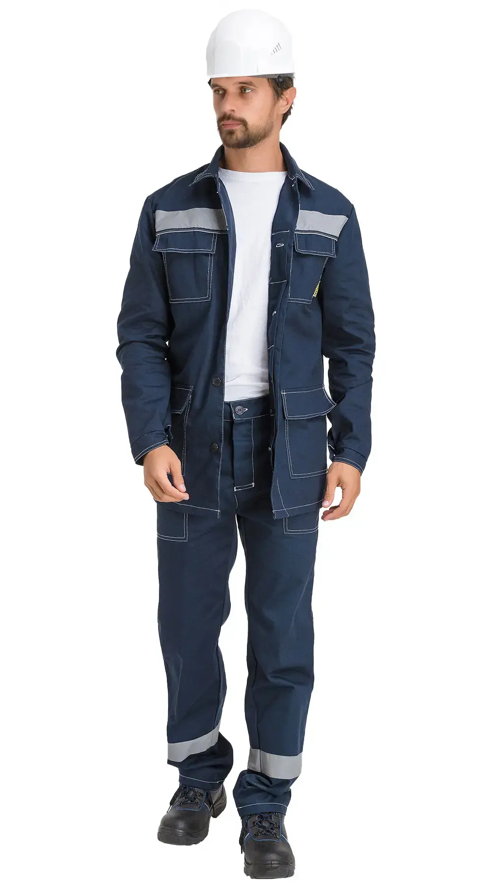 Костюм рабочий мужской летний RONTA KS821 с брюками т. синий