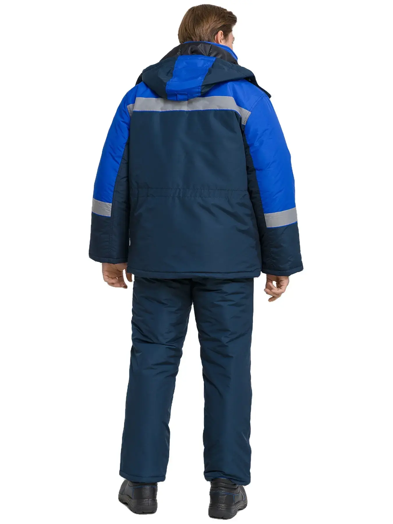 Костюм рабочий мужской утепленный зимний RONTA KS-ALASKA темно-синий, васильковый