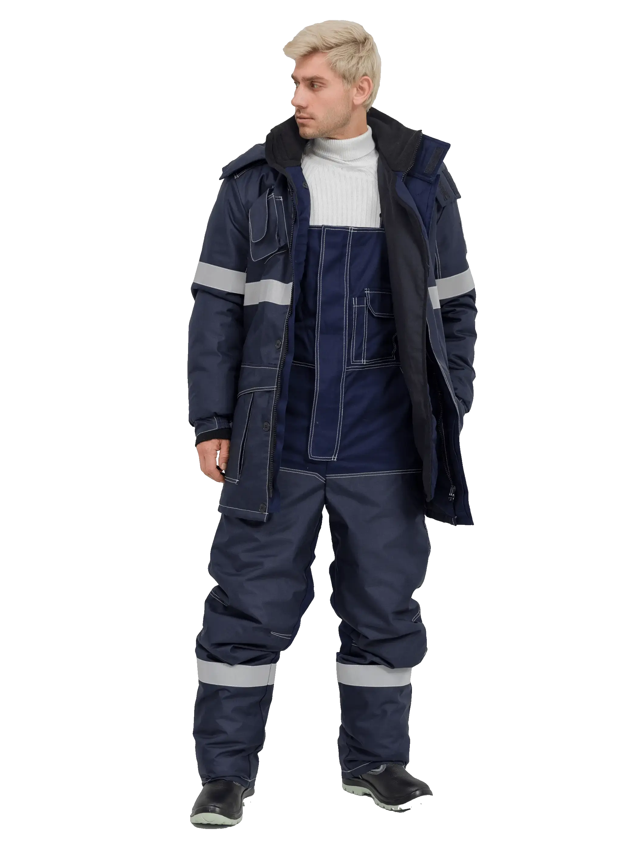 Костюм нефтяника рабочий утепленный защитный RONTA KS397 Нефть-Антистат FR