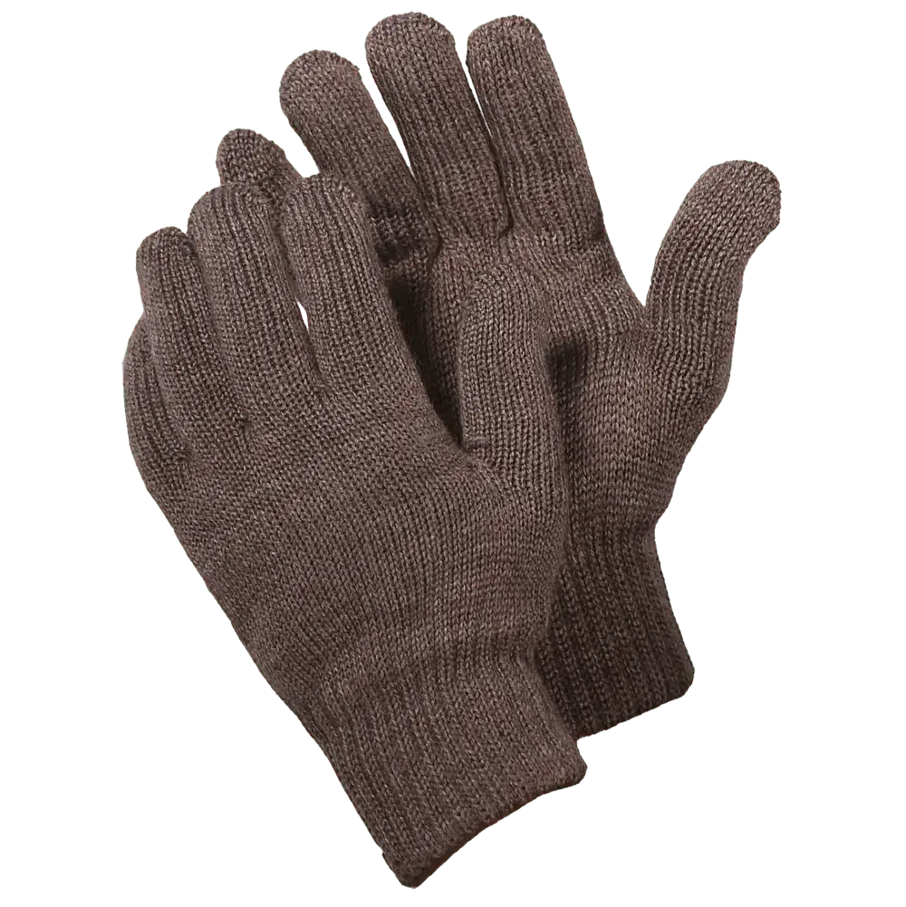 Перчатки полушерстяные двойной вязки "Нерпа"