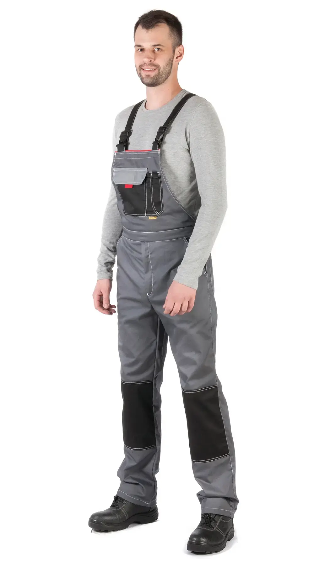 Костюм рабочий мужской летний RONTA KS212 серый, черный, красный Костюм рабочий мужской летний RONTA KS212 серый, черный, красный