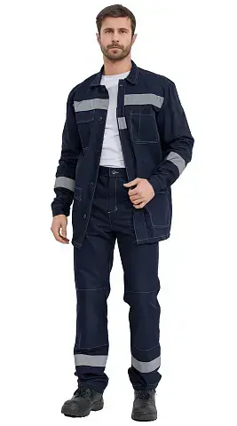 Костюм рабочий мужской летний RONTA KS821 с брюками темно-синий Костюм рабочий мужской летний RONTA KS821 с брюками темно-синий