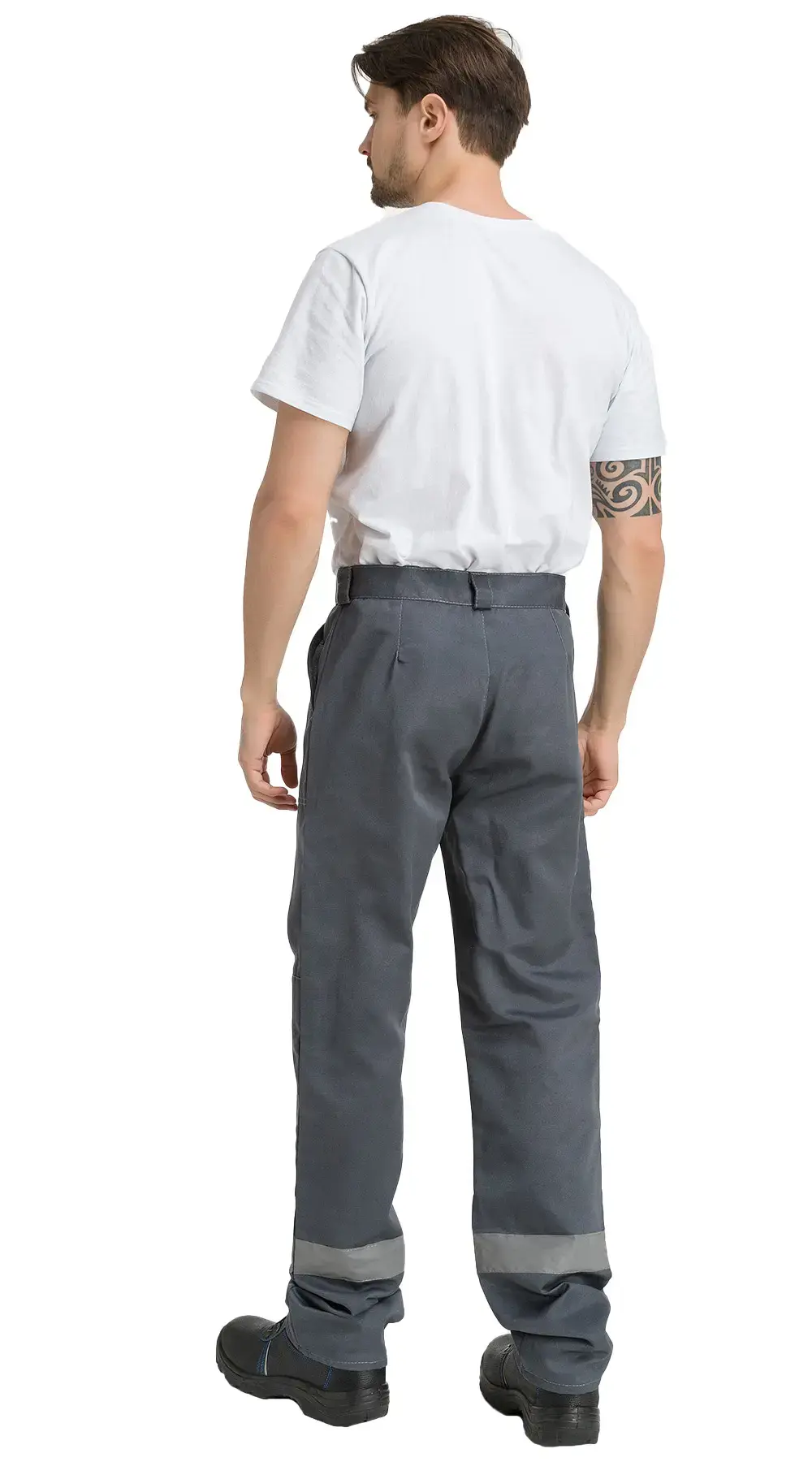 Костюм рабочий мужской летний RONTA KS811 с брюками темно-серый, красный