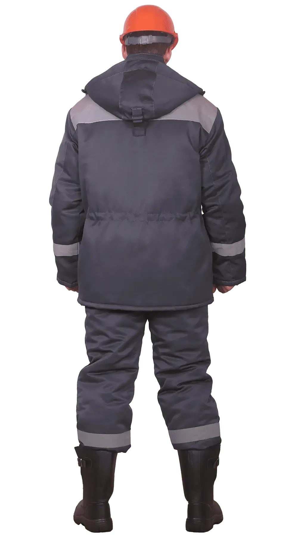 Куртка рабочая мужская зимняя утепленная RONTA KR241 темно-серая, светло-серая