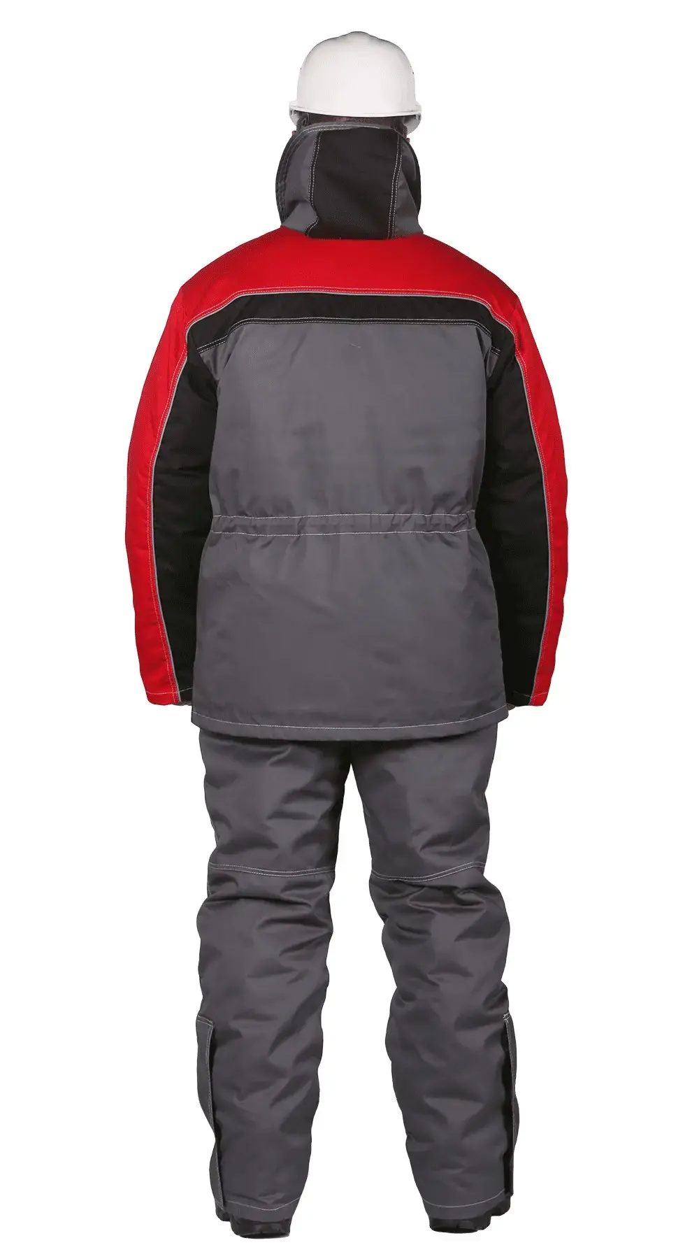 Куртка рабочая мужская зимняя утепленная RONTA KR581 темно-серая, красная, черная