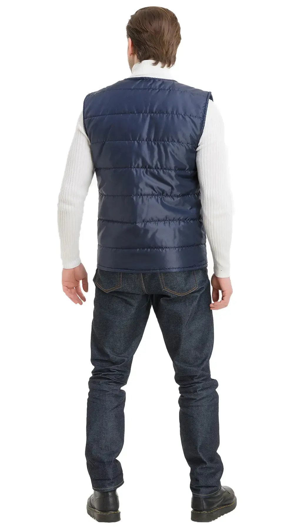 Жилет рабочий мужской утепленный зимний RONTA JT1004 темно-синий