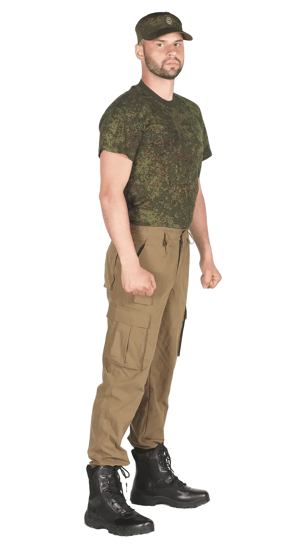 Брюки на резинке (хаки)