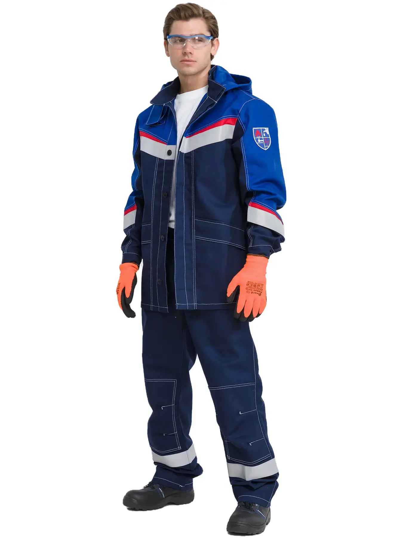 Костюм мужской №139 "МЕГАСТАТ ФР" (т.син/вас)