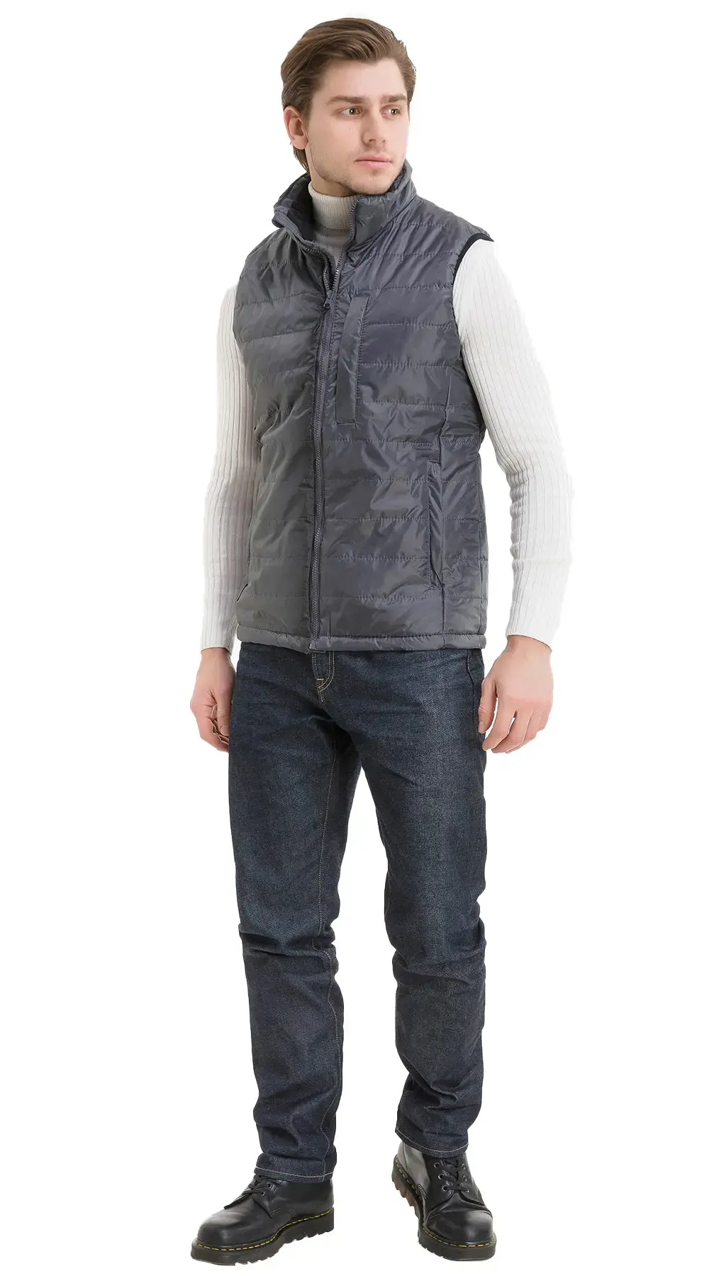 Жилет рабочий мужской утепленный зимний RONTA JT1001 серый