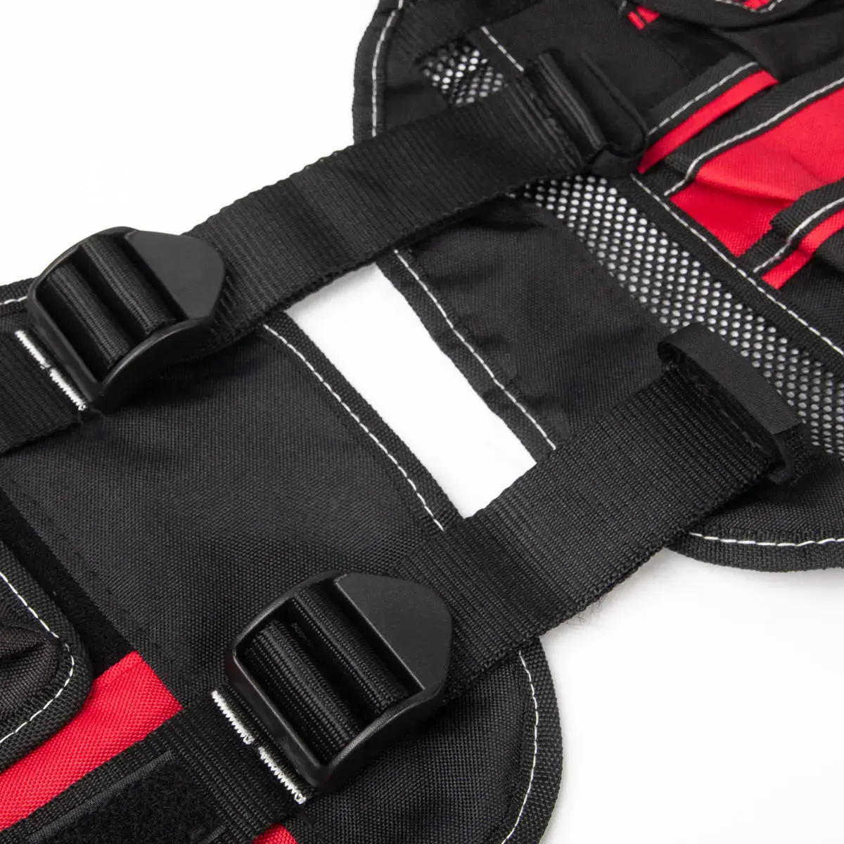 Жилет электромонтажника рабочий мужской летний RONTA JT901 черный, красный